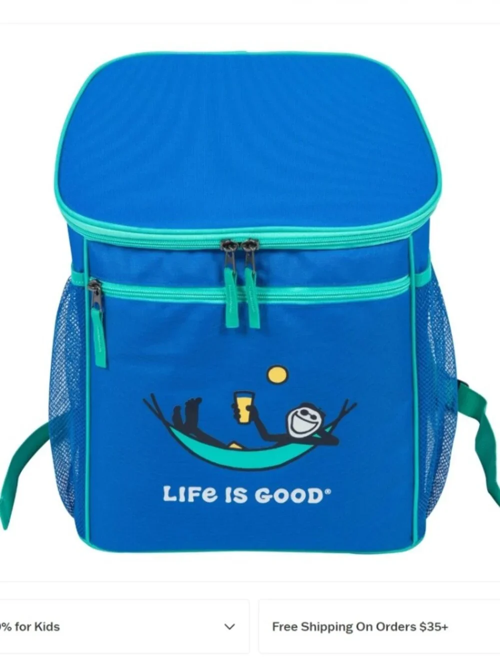 Life is Good Jake Hammock 30-Can Backpack Cooler